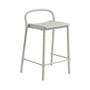 Muuto - Linear Steel Bar stool Outdoor, SH 65 cm, gray