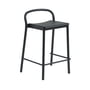 Muuto - Linear Steel Bar stool Outdoor, SH 65 cm, black