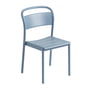 Muuto - Linear Steel Side Chair Outdoor, light blue