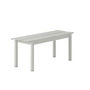 Muuto - Linear Steel Bench Outdoor, 110 cm, gray