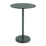 Muuto - Linear Steel Bistro table Outdoor, Ø 70 x H 105 cm, dark green