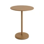 Muuto - Linear Steel Bistro table Outdoor, Ø 70 x H 95 cm, burnt orange
