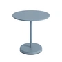 Muuto - Linear Steel Bistro table Outdoor, Ø 70 x H 73 cm, light blue