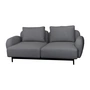 Cane-line - Aura Sofa 10, 2-seater, dark gray, (Cane-line Ambience)