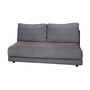 Cane-line - Scale Sofa 2-seater sofa module, dark gray (Cane-line Ambience)