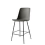 & Tradition - Rely HW91 Bar stool, stone grey / black