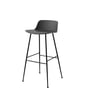 & Tradition - Rely HW86 Bar stool, stone grey / black