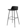 & Tradition - Rely HW86 Bar stool, black / black