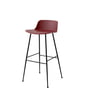 & Tradition - Rely HW86 Bar stool, red brown / black