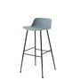 & Tradition - Rely HW86 Bar stool, light blue / black