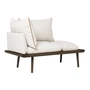 Umage - Lounge Around 1. 5 seater, dark oak / white sands