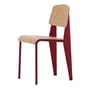 Vitra - Prouvé Standard Chair, Natural Oak / Japanese Red (felt glides)
