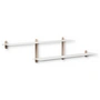 Gejst - Nivo Wall shelf H Large, oak, light / white
