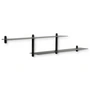 Gejst - Nivo Wall shelf H Large, ash, black / black