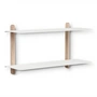 Gejst - Nivo Wall shelf F Large, light oak / white