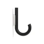 Gejst - Wall hook, oak, black / chrome
