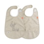Done by Deer - Bib with Velcro Lalee, sand (set of 2)