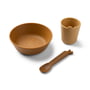 Done by Deer - Kiddish First Meal tableware set, mustard yellow