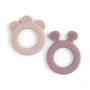 Done by Deer - Teething ring Deer Friends, pink (set of 2)
