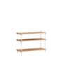 Moebe - Shelving System Low , oak oiled / white