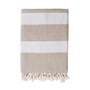 Studio Zondag - Linen Basket Blanket, 130 x 170 cm, nature / white