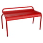 Fermob - Luxembourg Garden bench without backrest 90 cm, poppy red
