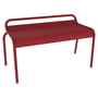 Fermob - Luxembourg Garden bench without backrest 90 cm, chili