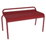 Fermob - Luxembourg Garden bench without backrest 90 cm, chili