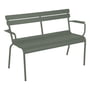Fermob - Luxembourg Garden bench with armrest 2-seater, rosemary