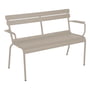 Fermob - Luxembourg Garden bench with armrest 2-seater, nutmeg