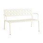 HAY - Balcony Lounge bench with armrests, L 121.5 cm, chalk beige