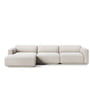 & Tradition - Develius Corner sofa, configuration E, beige (Linara Stone 266)