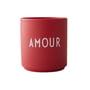 Design Letters - AJ Favourite porcelain mug, Amour / red