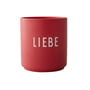 Design Letters - AJ Favourite porcelain mug, Liebe / red