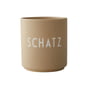 Design Letters - AJ Favourite porcelain mug, Schatz / beige