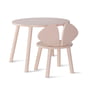 Nofred - Mouse Toddler Set (chair and table), birch pink lacquered