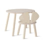 Nofred - Mouse Toddler Set (chair and table), birch matt lacquered