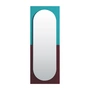 Petite Friture - Wander Mirror, 67 x 176 cm, emerald / cherry