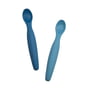 Sebra - Silicone spoon, vintage blue (set of 2)