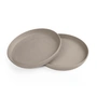 Sebra - MUMS Children's plate, Ø 19 cm, jetty beige (set of 2)