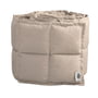 Sebra - Baby cot bumper, square quilted / jetty beige