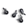 HAY - Colour Crate Rollers M, gray (set of 4e)