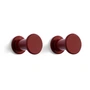 HAY - Bolt Coat hook, red (set of 2)