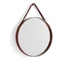 Hay - Strap Mirror No. 2, Ø 50 cm, dark brown
