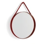 HAY - Strap Mirror No. 2, Ø 50 cm, red