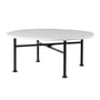 Gubi - Carmel Outdoor lounge table 75 x 75 cm, black semi matt / clam white