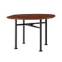 Gubi - Carmel Outdoor lounge table 60 x 60 cm, black semi matt / rock red