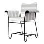 Gubi - Tropique Outdoor Dining Chair, classic black / Leslie Stripe Limonta (20)