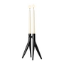 Kartell - Abbracciaio Candle holder, black