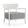 Kartell - Cara Outdoor armchair, frame white matt / cover gray
